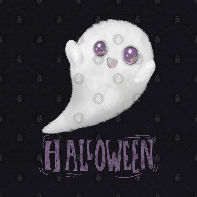 Halloween boooo cute ghost Happy Halloween by BoogieCreates